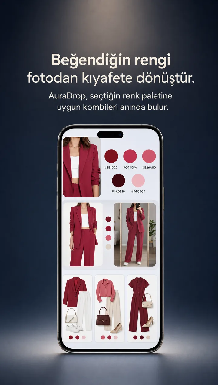 Moda uygulaması reklam görseli